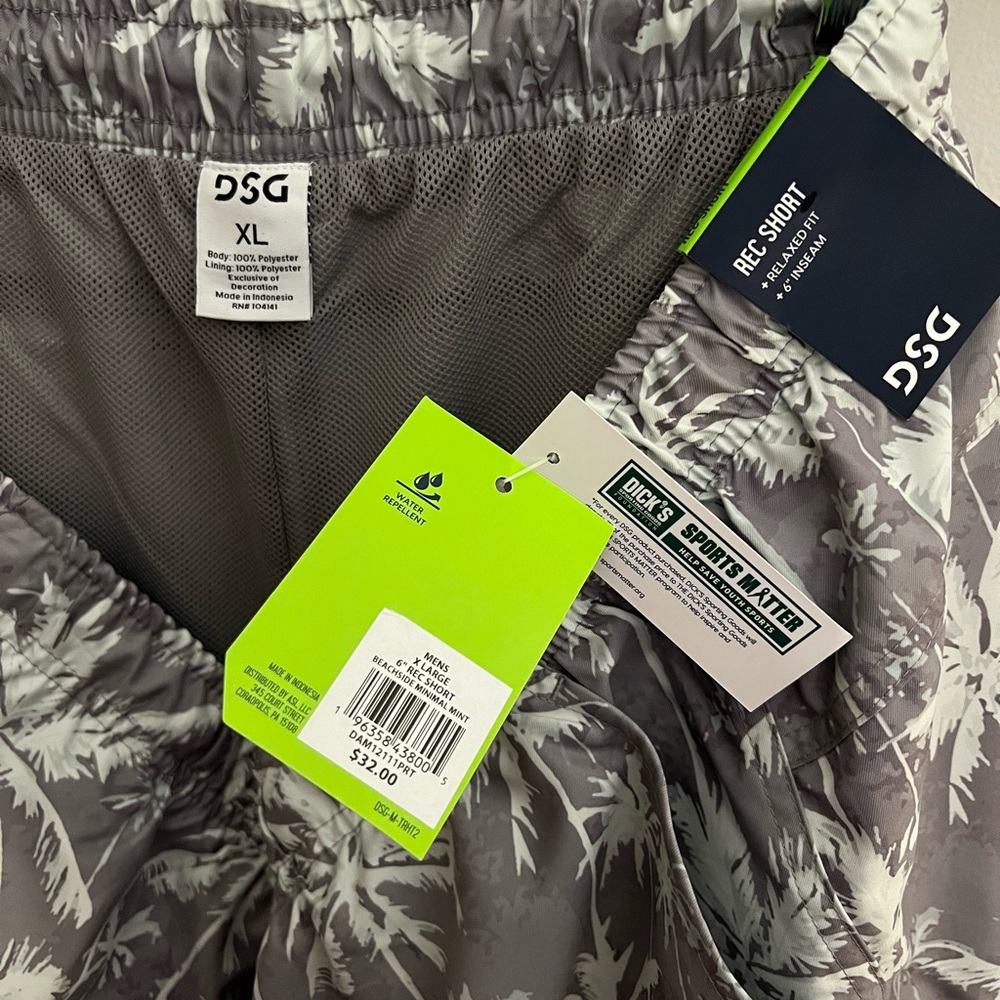 DSG Training Beachside Minimal Mint Rec Short NWT - Picture 5 of 5